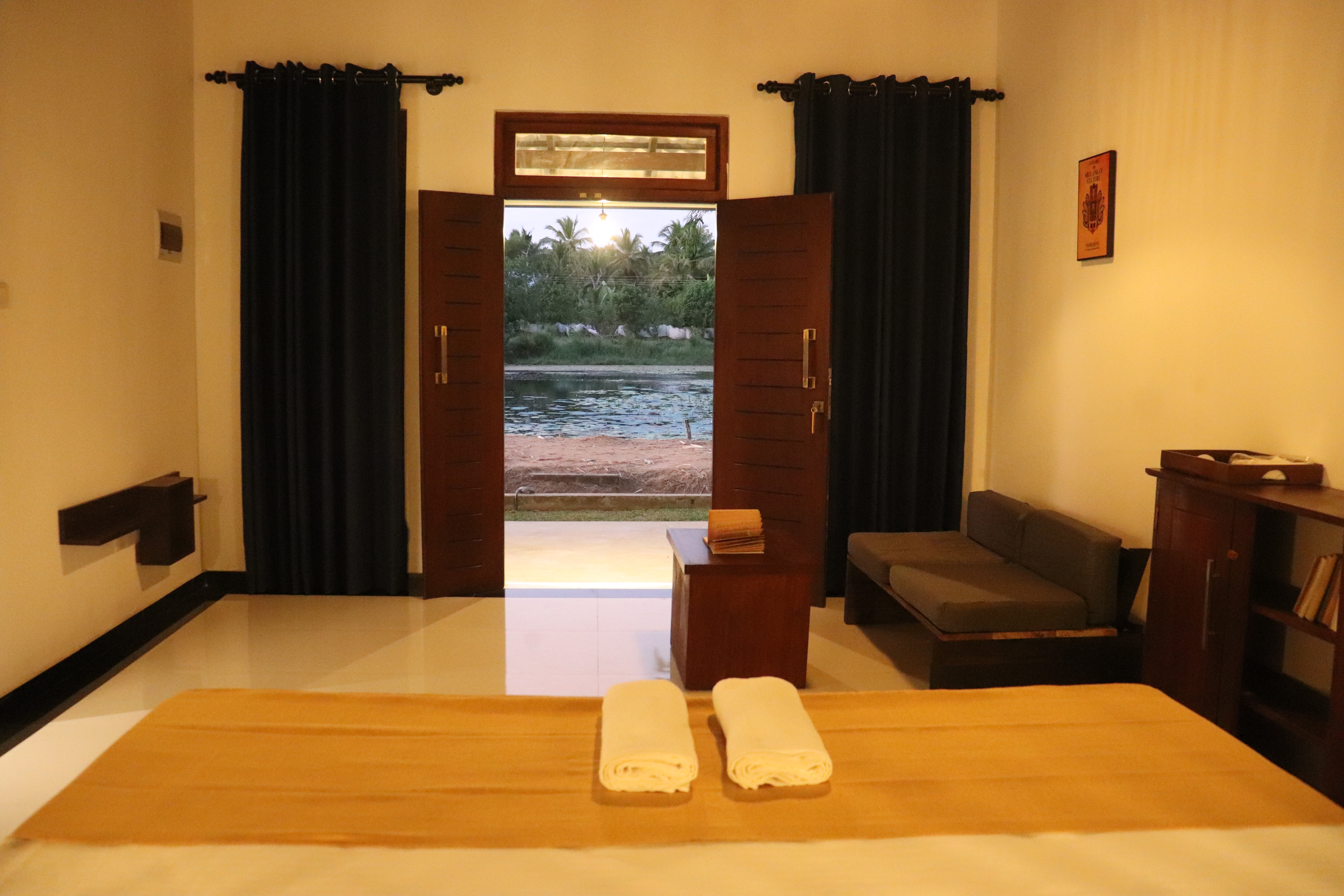 Relaxing interior atmosphere