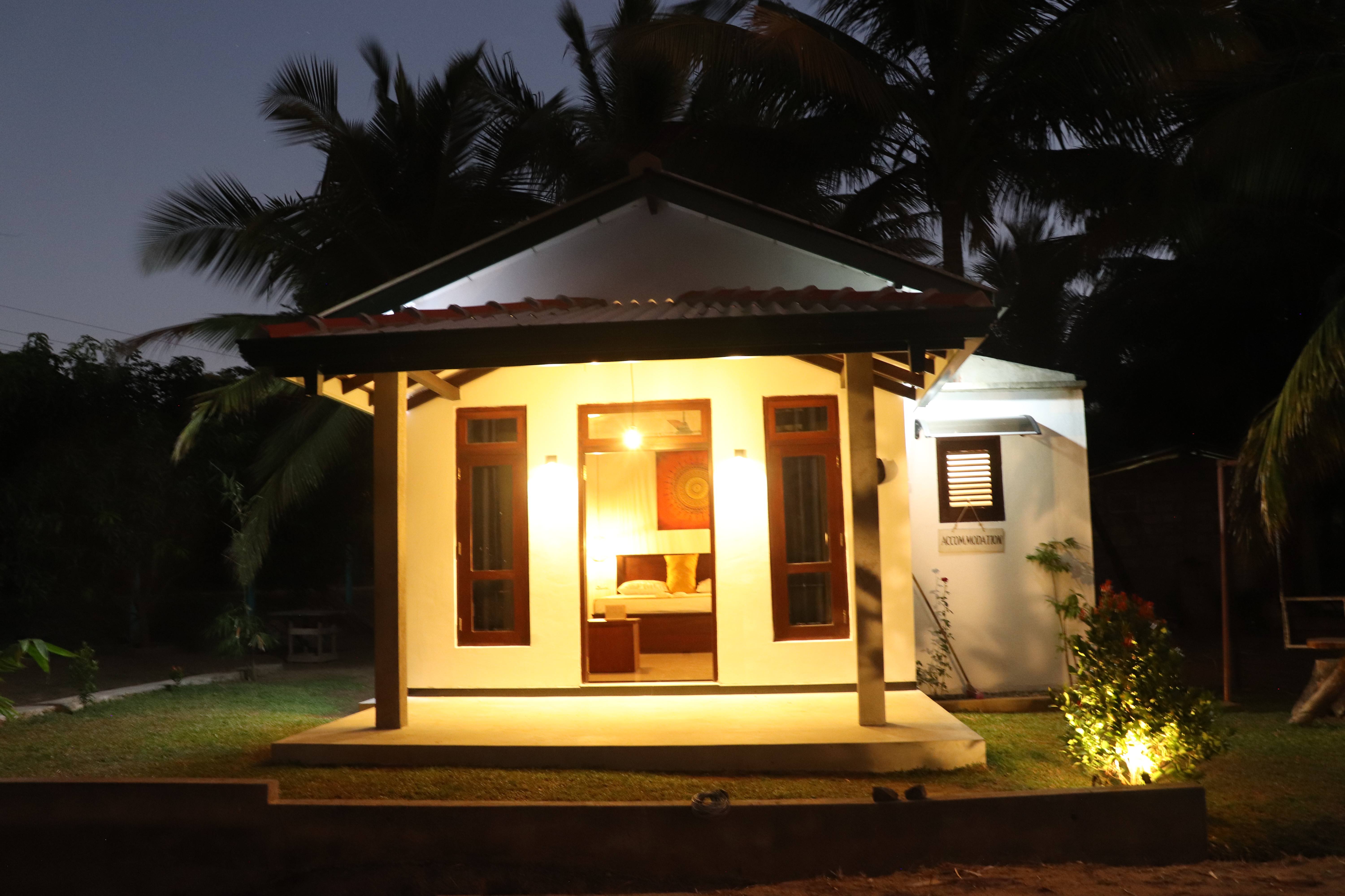 Spacious villa room interior
