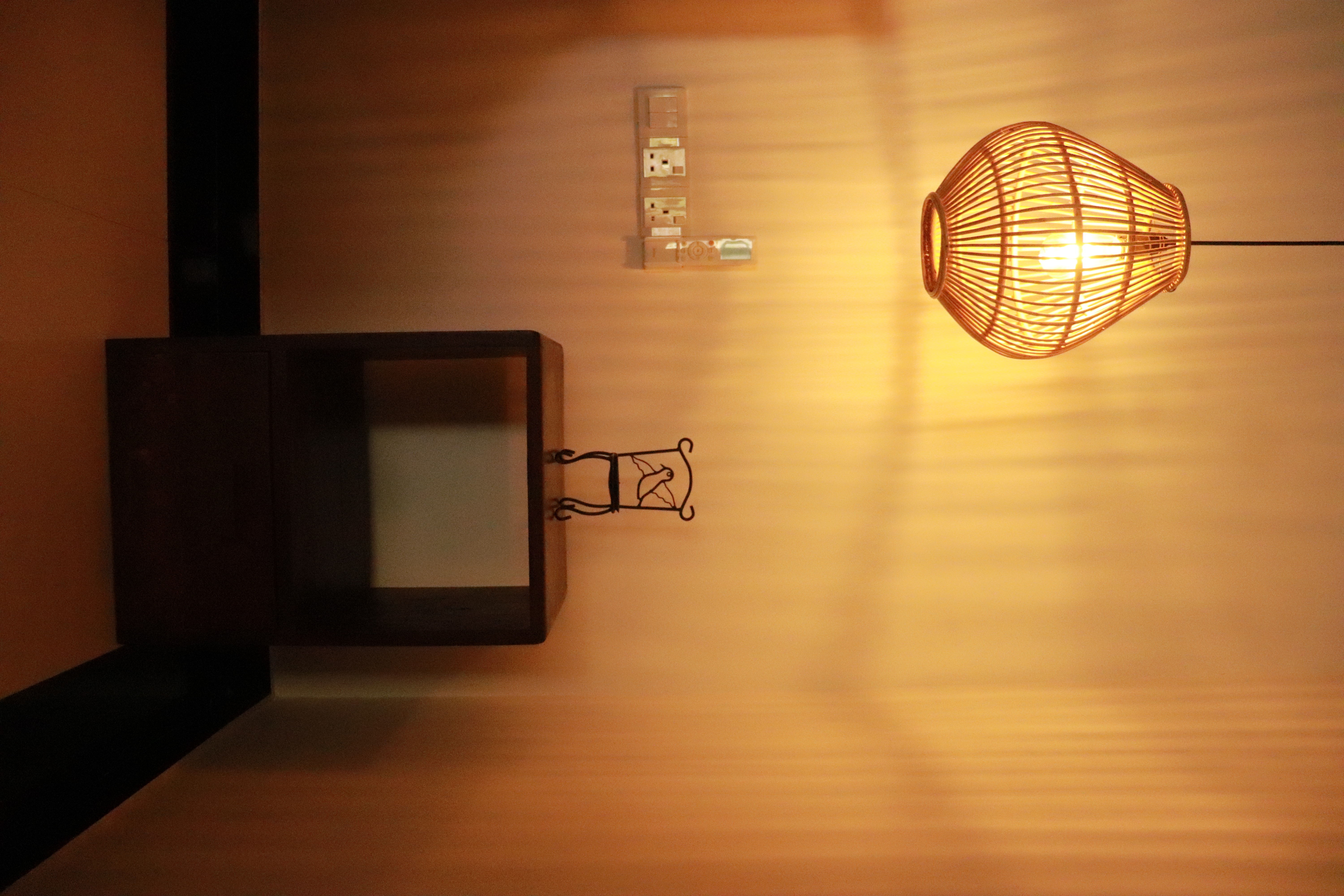 Warm interior lighting detail